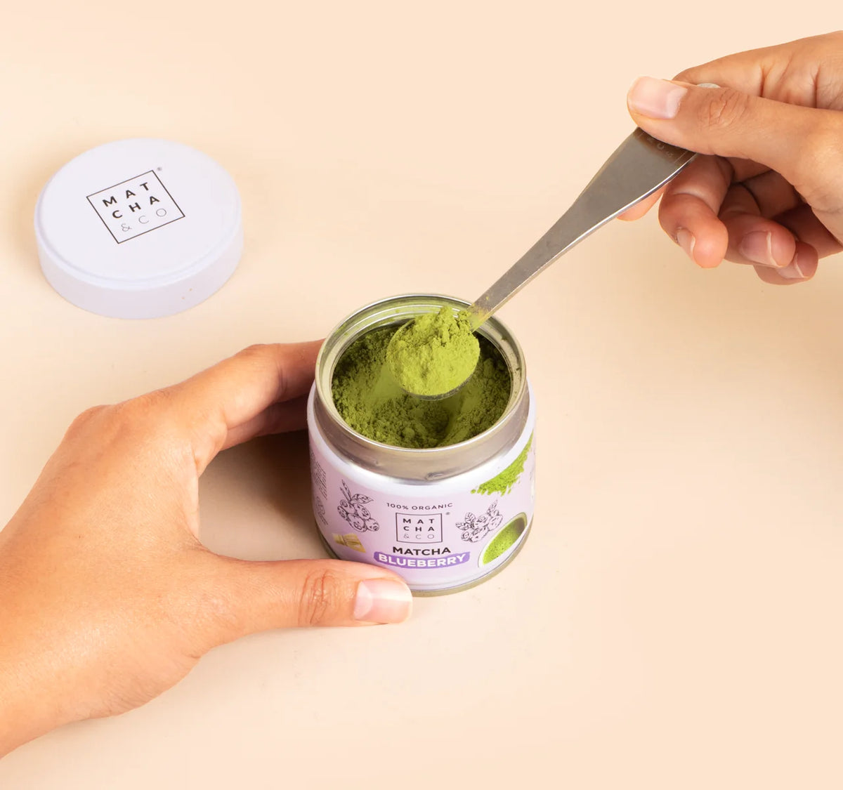 Matcha Arándanos -Té Verde en Polvo con arandanos
