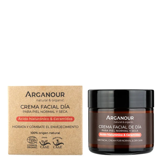 Crema Antiedad de Día 100% Natural | Con Ácido Hialurónico + Ceramidas