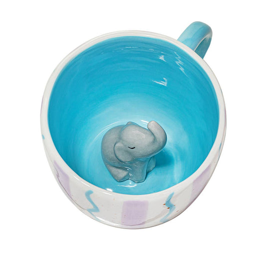 Taza Sorpresa con Elefante Oculto – Ideal para té y café
