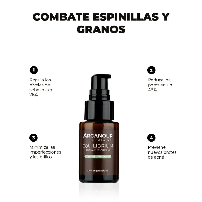 Equilibrium | Crema Antiacné Natural para Pieles Grasas y Acneicas