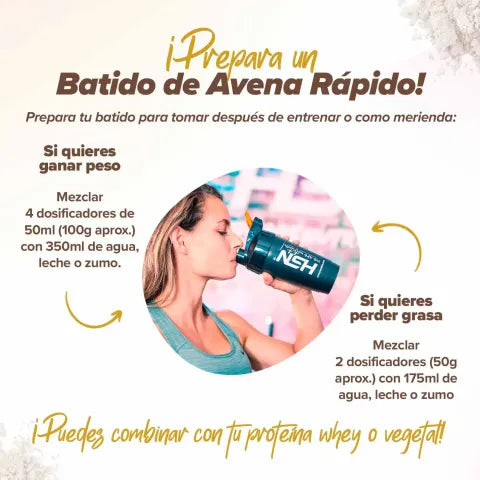 Harina de Avena Instantánea Vegana | Energía Natural, Digestiva y Versátil