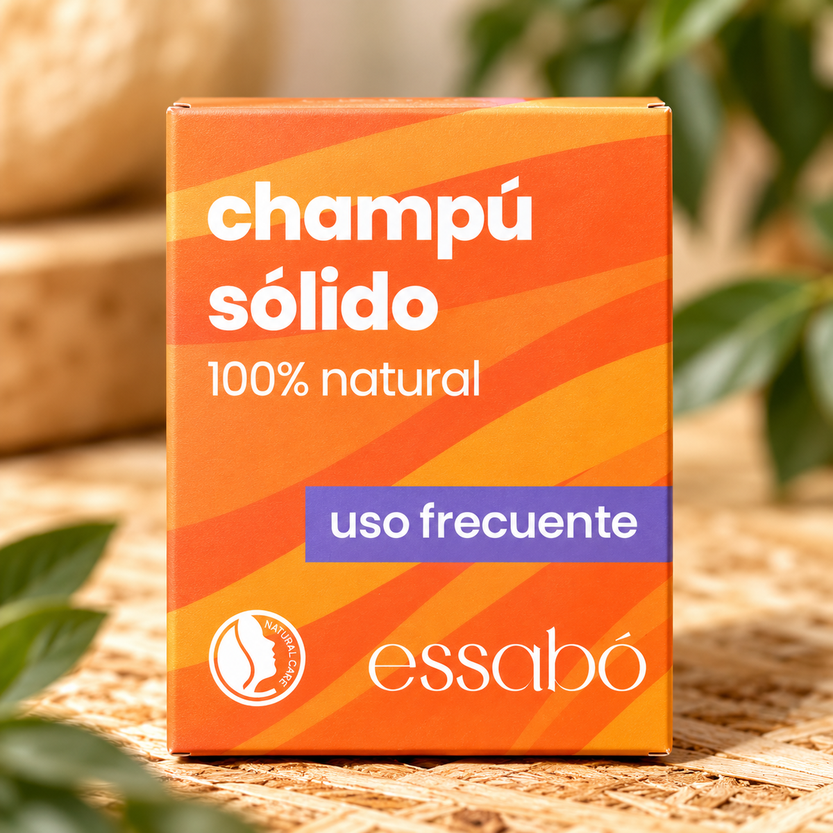 Essabó Champú Sólido Uso Frecuente · Todo Tipo de Cabellos · 100% Natural