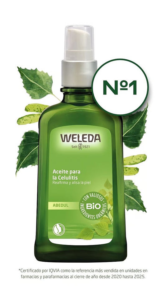 Aceite Anticelulítico de Abedul Weleda | Reafirma y Reduce la Celulitis