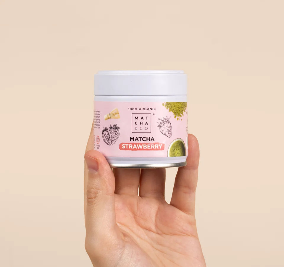 Matcha Fresa – Té Verde en Polvo con fresa