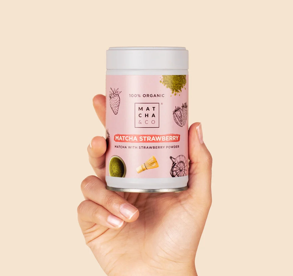 Matcha Fresa – Té Verde en Polvo con fresa