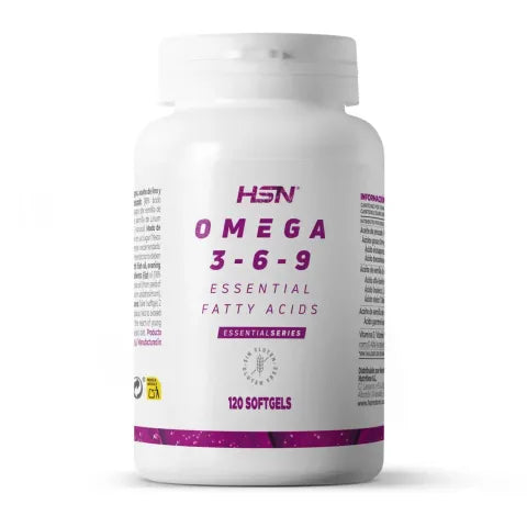 Omega 3-6-9 HSN 1000 mg | Salud Cardiovascular, Cerebro, Colesterol y salud Hormonal Femenina.