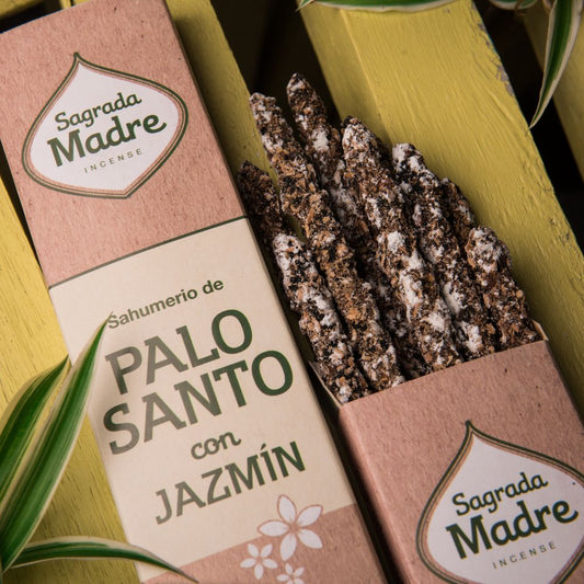 Incienso Artesanal de Palo Santo con Jazmín – Limpieza y Paz Natural para tu Hogar