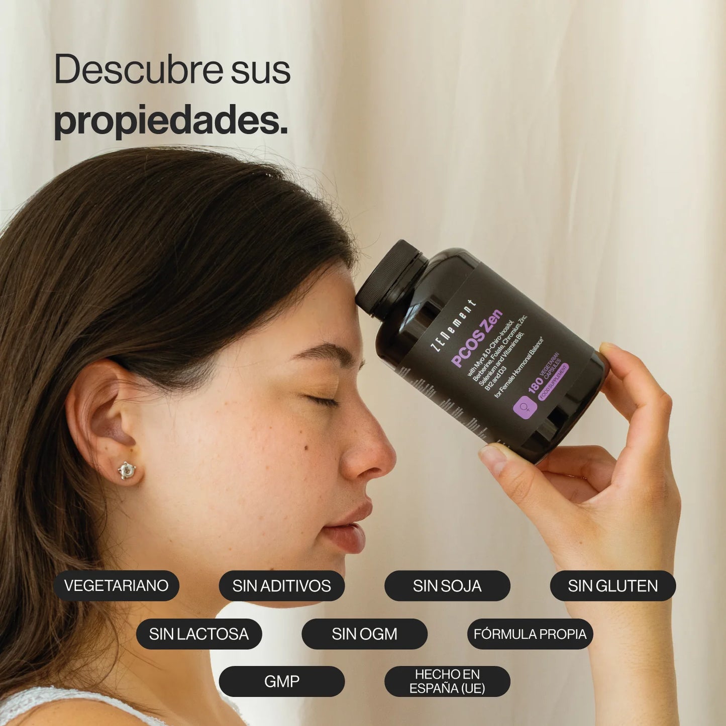 PCOS Zen con Myo & D-Chiro Inositol, Berberina y Vitaminas | Equilibrio hormonal, ciclo y metabolismo