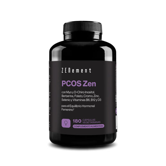 PCOS Zen con Myo & D-Chiro Inositol, Berberina y Vitaminas | Equilibrio hormonal, ciclo y metabolismo