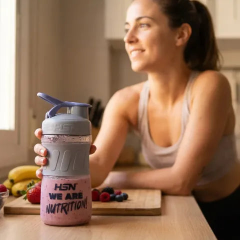Shaker Proteínas 550 ml Sin BPA con Bola Mezcladora | Batidos Naturales Sin Grumos – Natural-eso