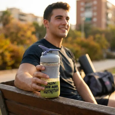 Shaker Proteínas 550 ml Sin BPA con Bola Mezcladora | Batidos Naturales Sin Grumos – Natural-eso