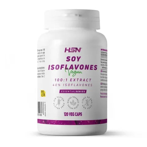 Isoflavonas de Soja 150 mg (40%) | Equilibrio Hormonal Natural | 120 Cápsulas Veganas | Natural-eso