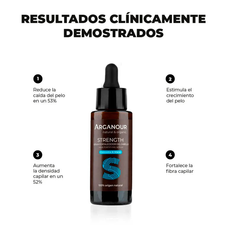 Strength 50 ml – Sérum anticaída natural para fortalecer y acelerar el crecimiento del cabello