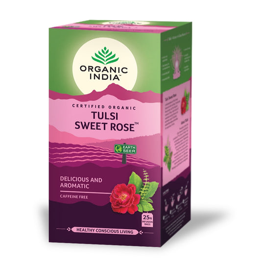 Tulsi Sweet Rose – Infusión Romántica & Floral (25 bolsitas)